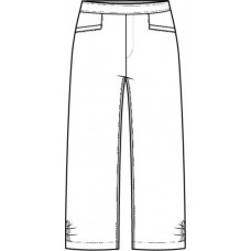Habitat - Pleat Button Capri - White
