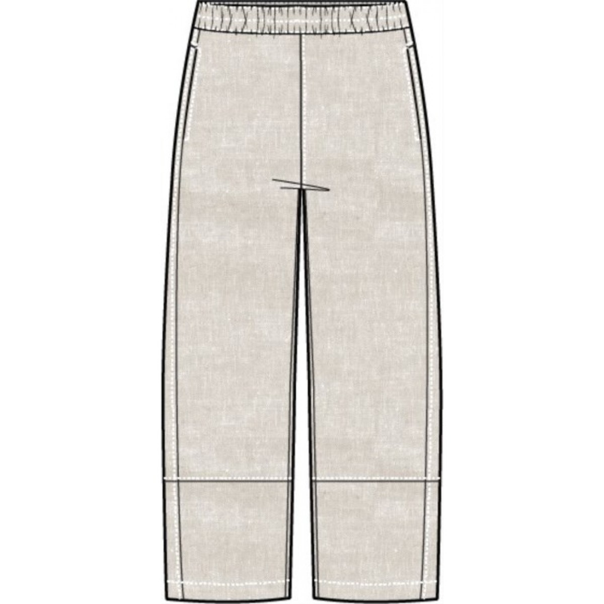 Habitat - Seamed Crop Pant - Oatmeal