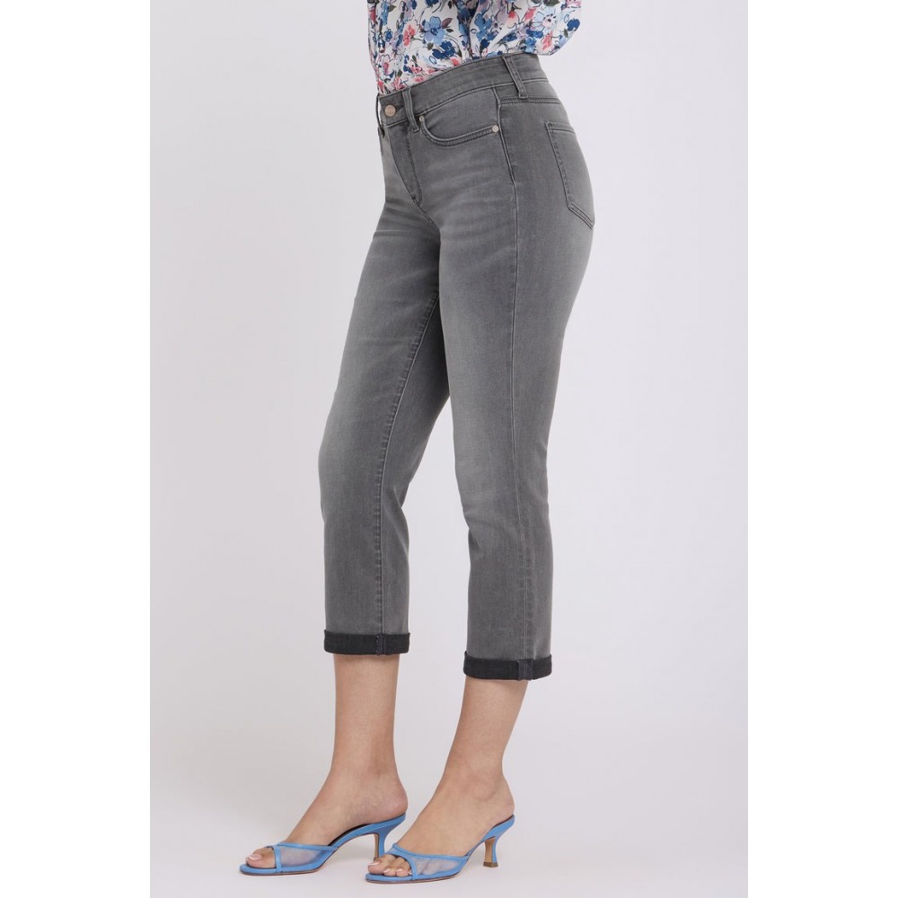 NYDJ - Chloe Skinny Capri 1" Roll Cuff Jeans - Dusty Ash