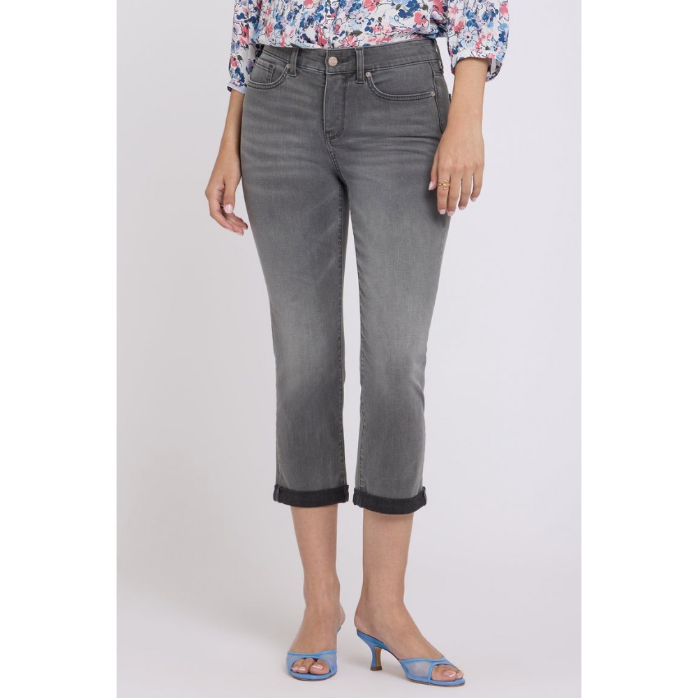 NYDJ - Chloe Skinny Capri 1" Roll Cuff Jeans - Dusty Ash