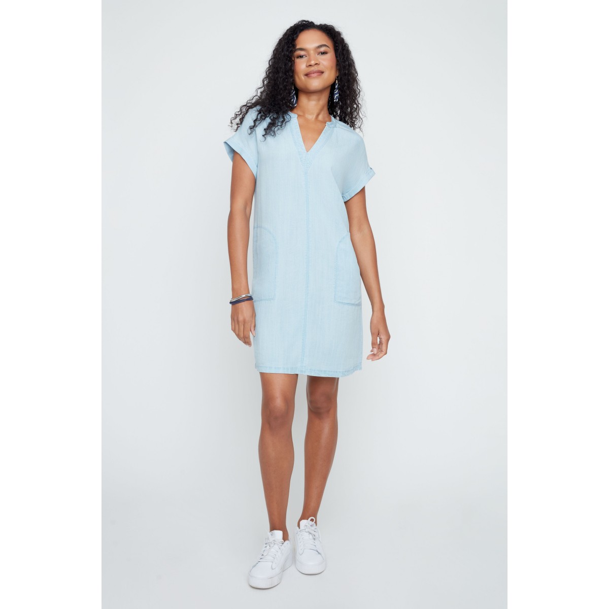 Renuar - Woven Dress - Chambray
