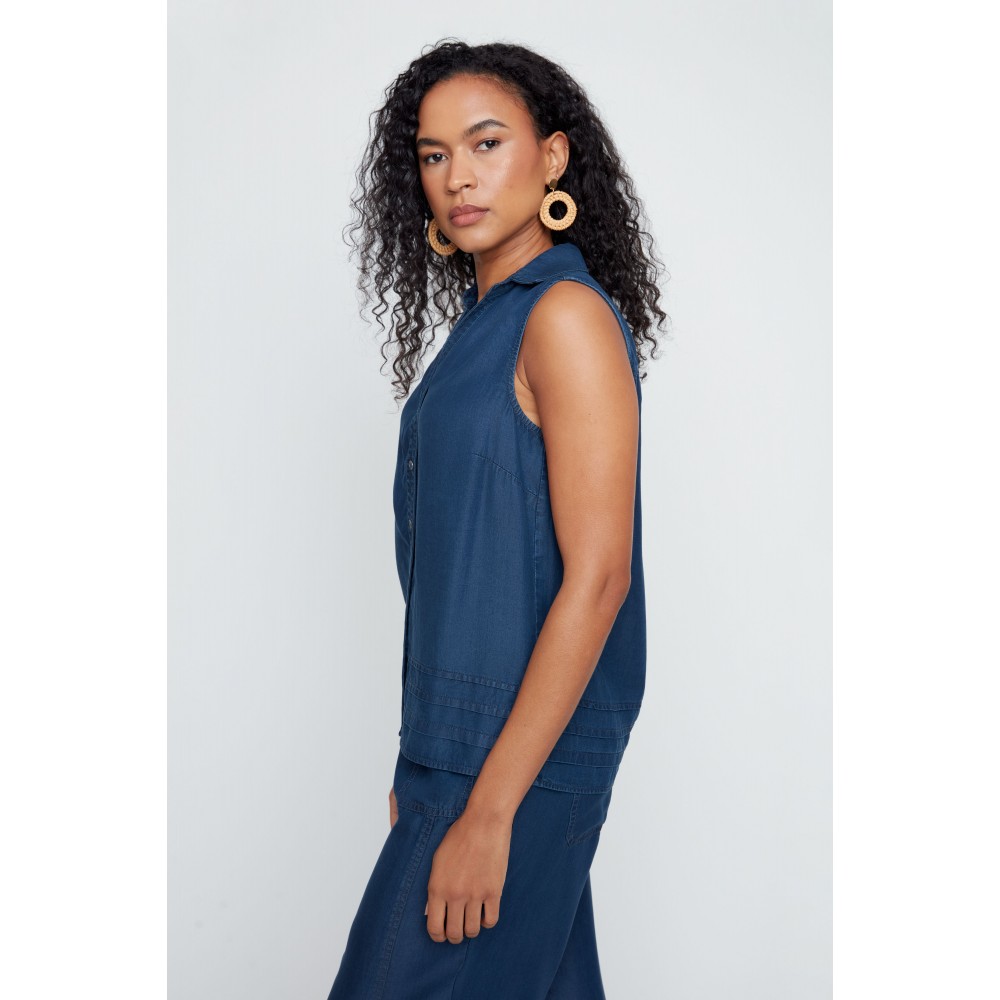 Renuar - Woven Blouse - Ink