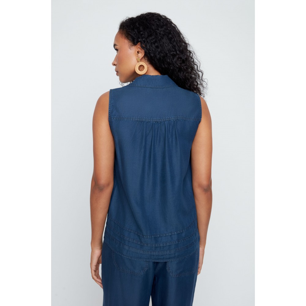 Renuar - Woven Blouse - Ink