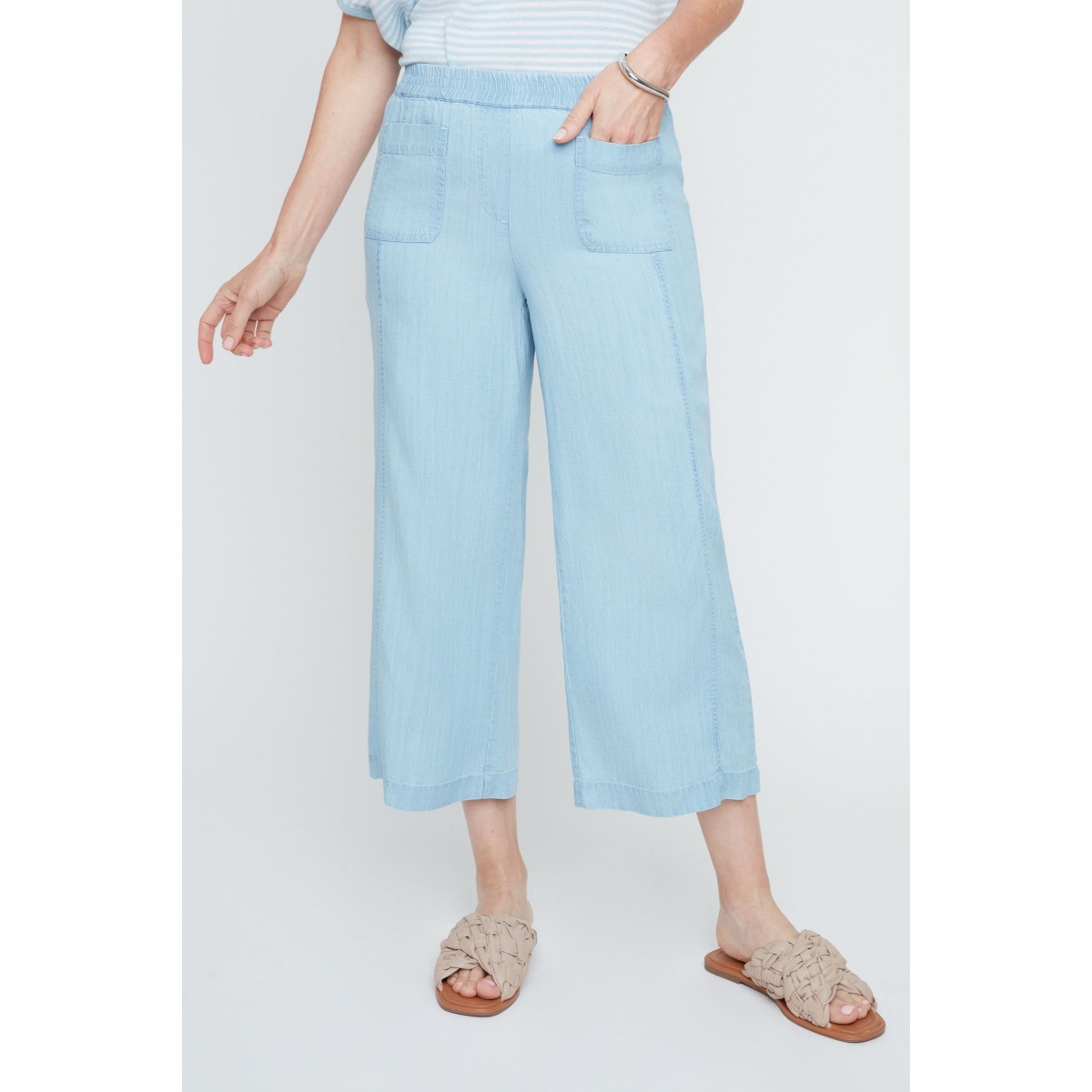 Renuar - Woven Gaucho - Chambray