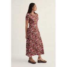 Seasalt - Veronica Dress - Abstract Protea Chalk