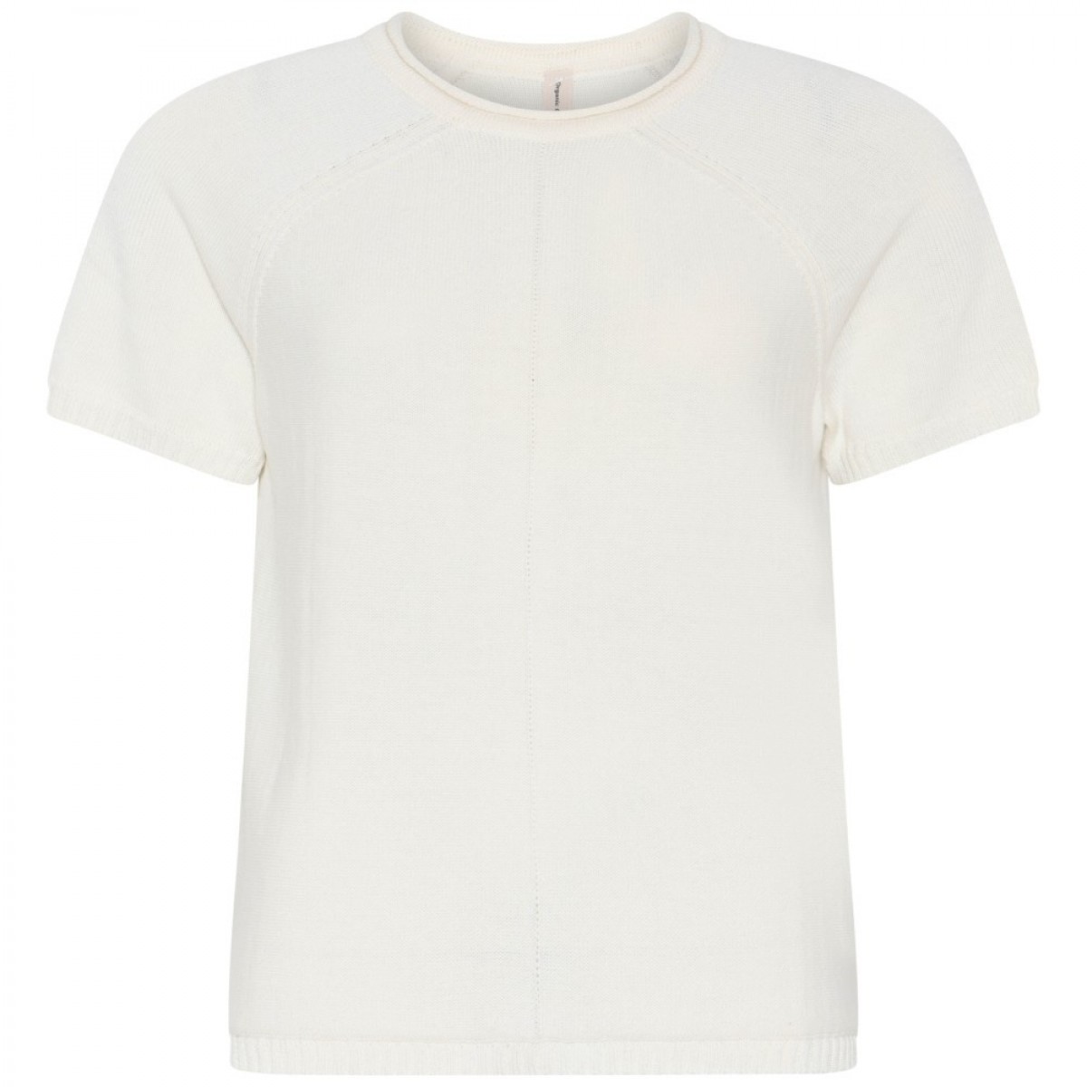 Skovhuus - Short Sleeve Cotton Sweater - Off White