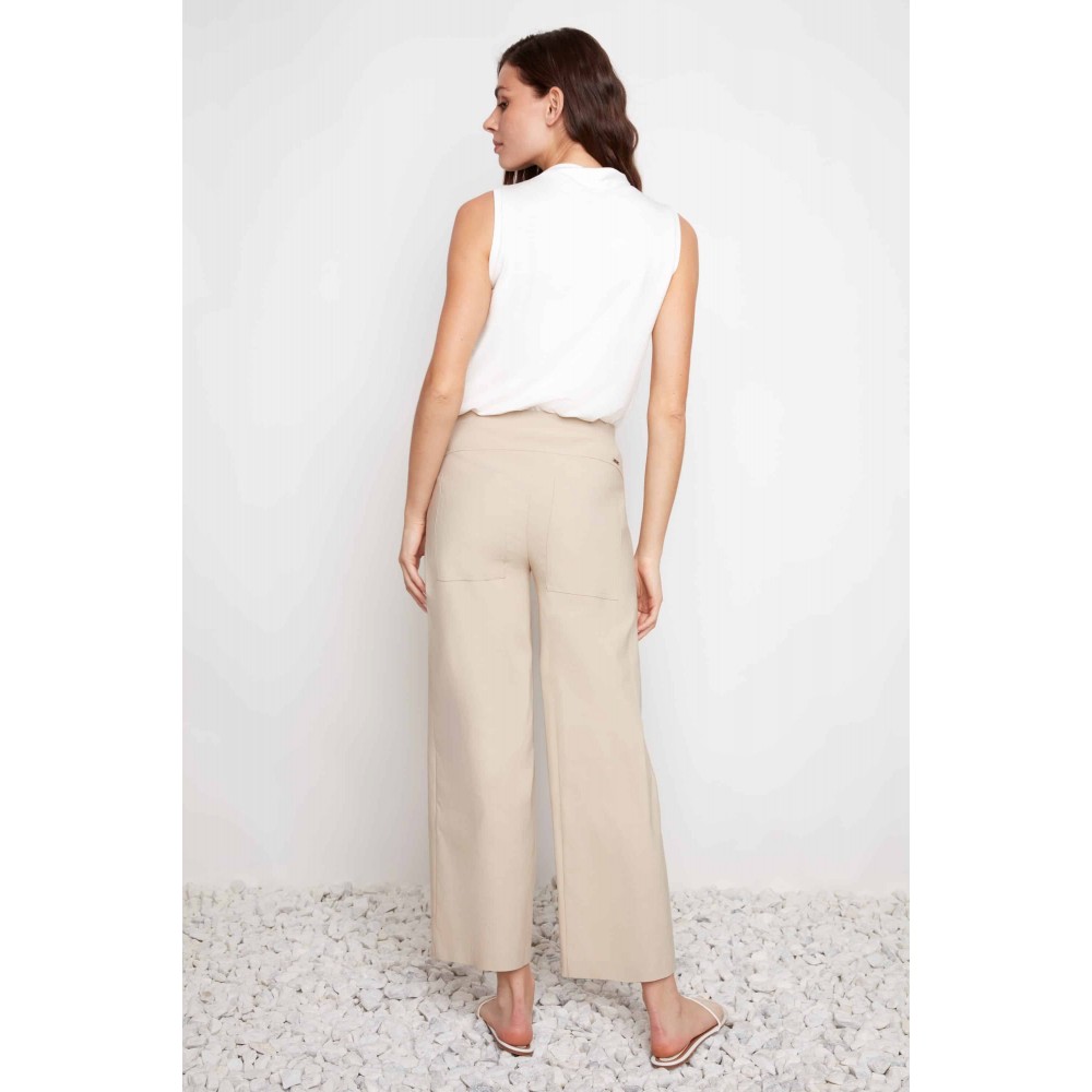 Up! - Techno Core Wide Leg Pant - Sand