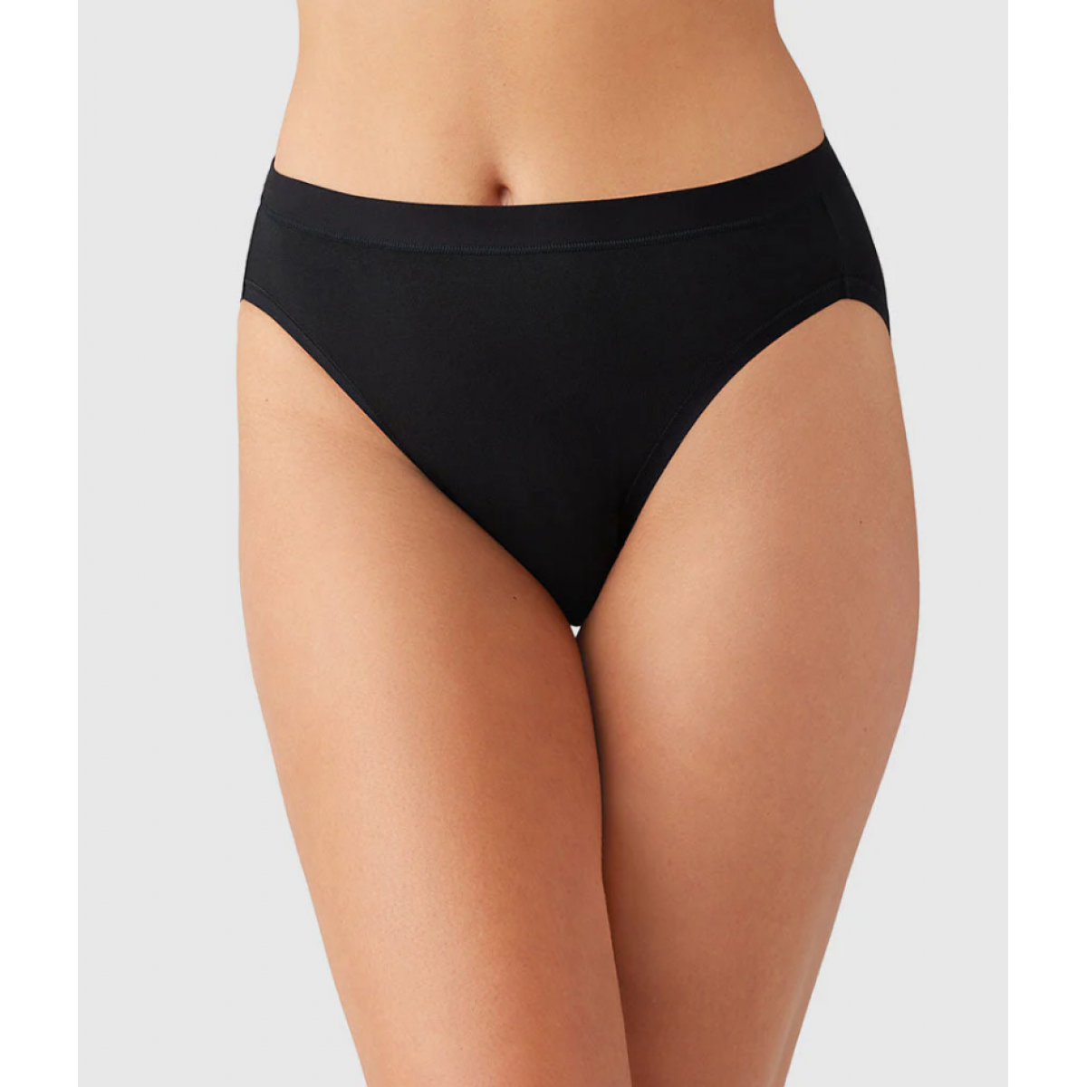 Wacoal - Understated Cotton Hi-Cut 879362 - Black
