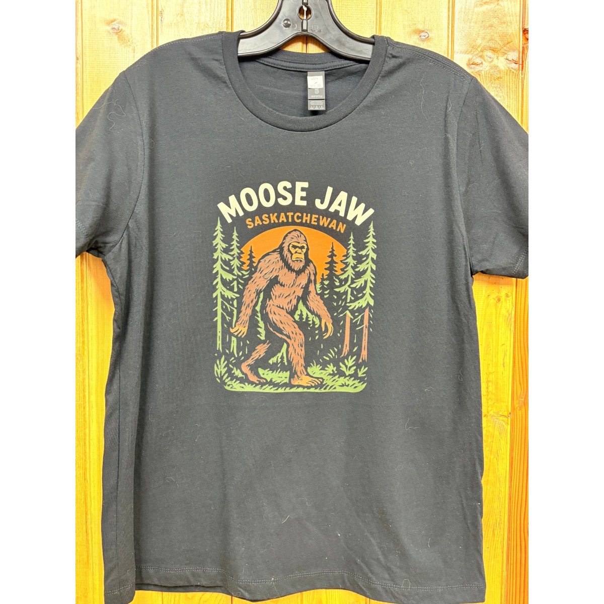 Moose Jaw Sasquatch Ladies T-Shirt Black