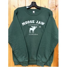 Moose Jaw Standing Moose Sweatshirt Forest