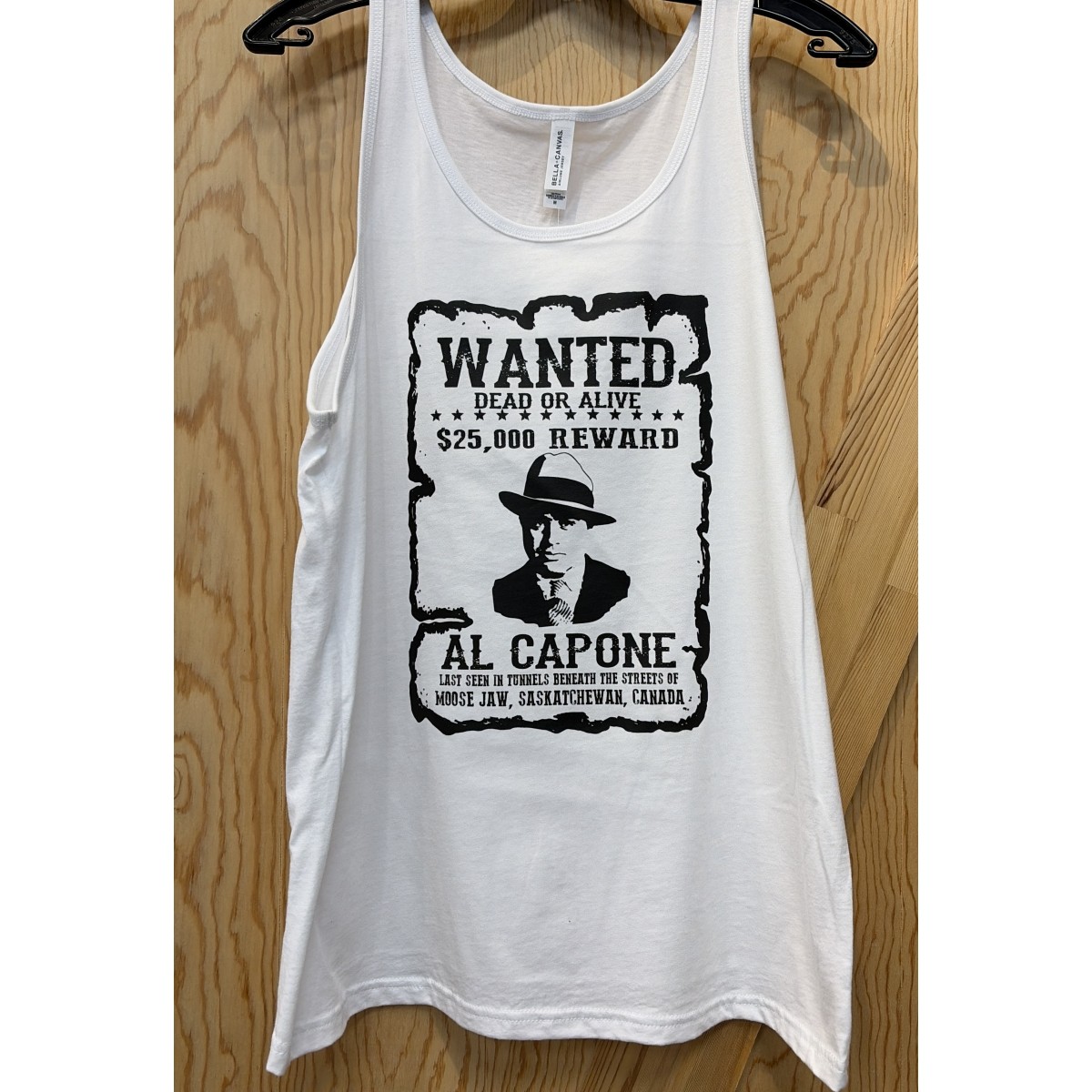 Moose Jaw Al Capone Wanted Tank Top White