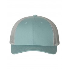 Richardson Low Pro Trucker Cap Smoke Blue/Alluminum 115 Richardson Low Pro Trucker Cap Smoke Blue/Alluminum 115