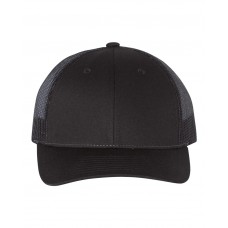 Richardson Low Pro Trucker Cap Black 115 Richardson Low Pro Trucker Cap Black 115