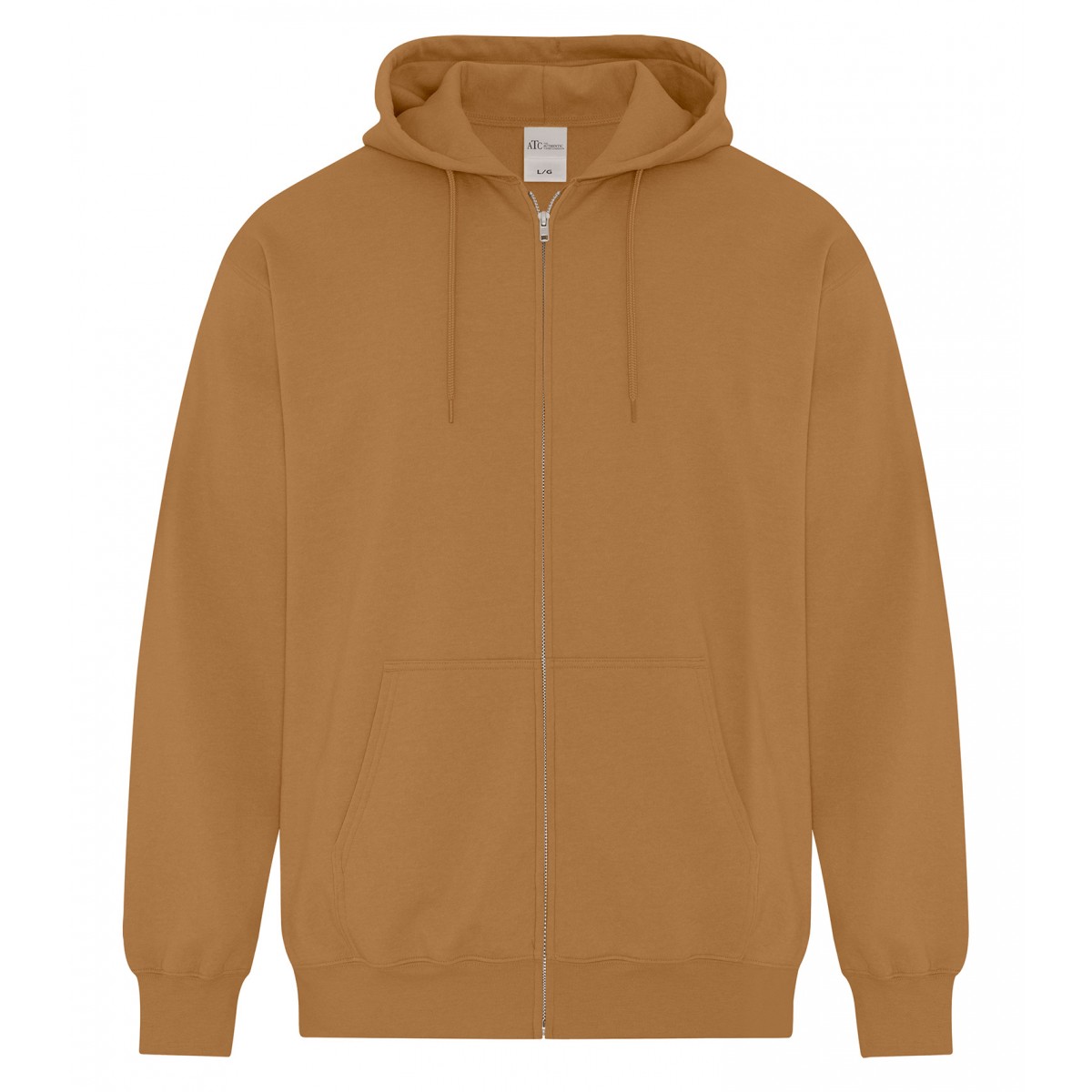 ATC Everyday Fleece Hooded Full Zip Sweatshirt ATCF2600 Caramel