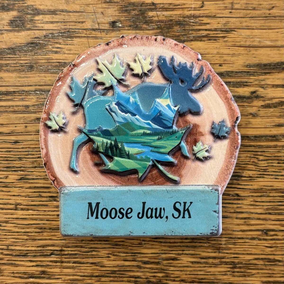 Moose Jaw Blue Moose Magnet