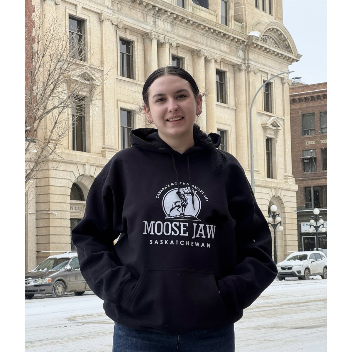 Moose Jaw Canada's Most Notorious Official Hoodie Black
