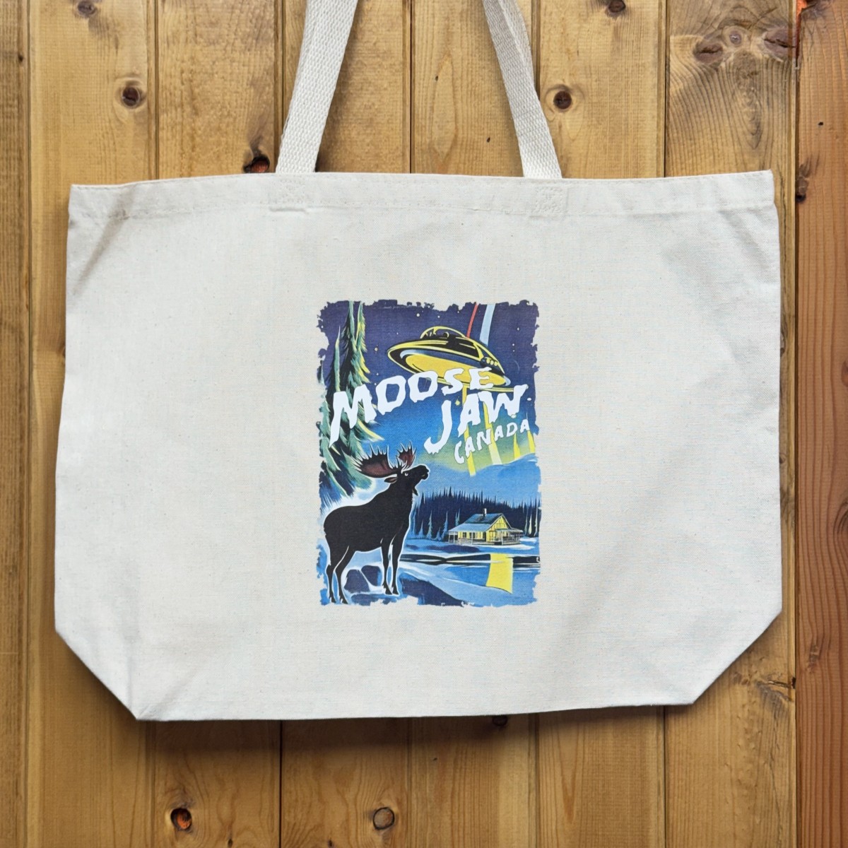 Moose Jaw UFO Tote Bag Natural