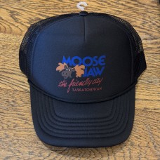 Moose Jaw Retro The Friendly City Foam Front Trucker Hat - Black