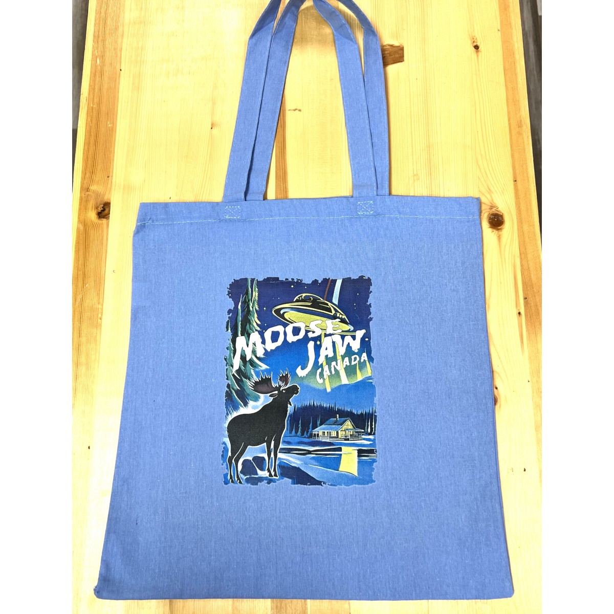 Moose Jaw UFO Tote Bag Blue