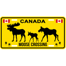 Canada Aluminum Vehicle Plate 12x6 Canada Moose Crossing SC