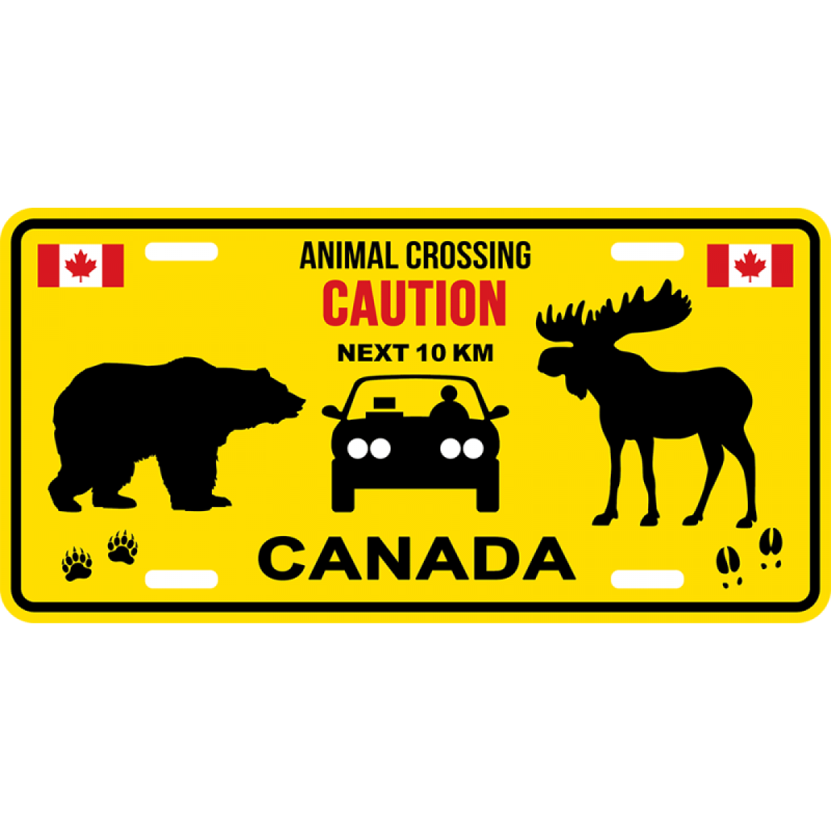 Canada Aluminum Vehicle Plate 12x6 Canada Animal Crossing SC