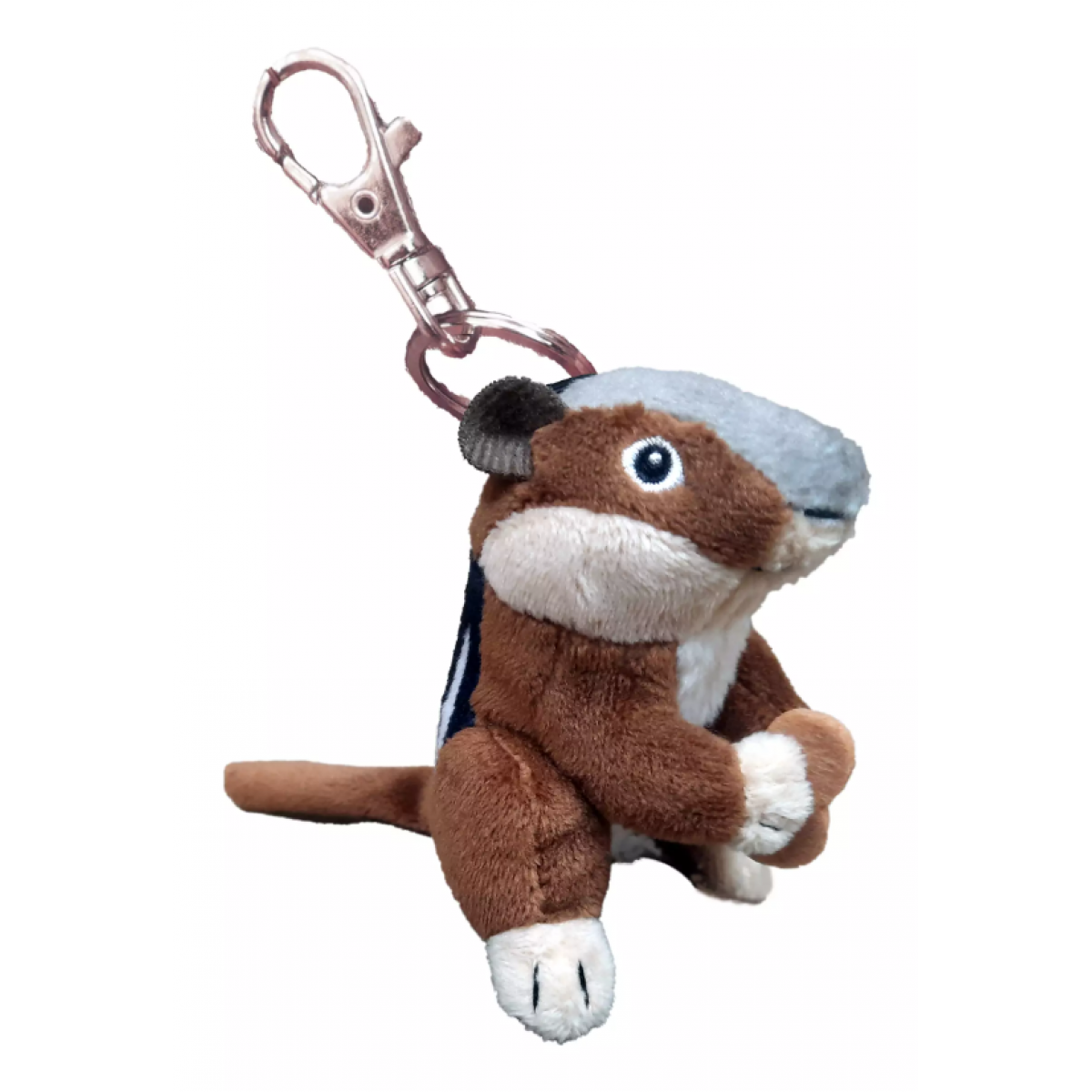 Stuffed Zipper Pull - Natural Chipmunk