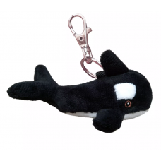 Stuffed Zipper Pull - Killer Whale