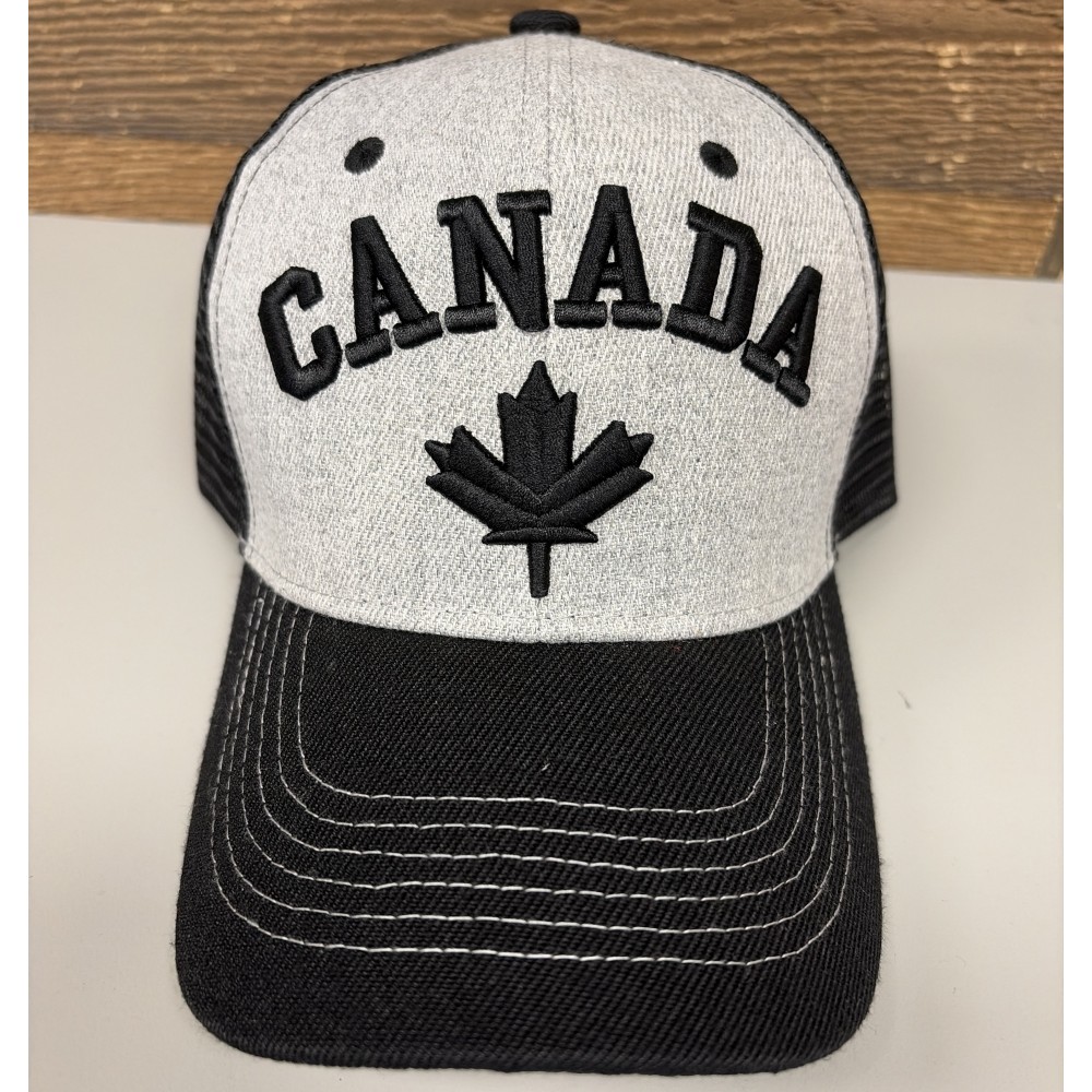 Canada Hat With Mesh - Black
