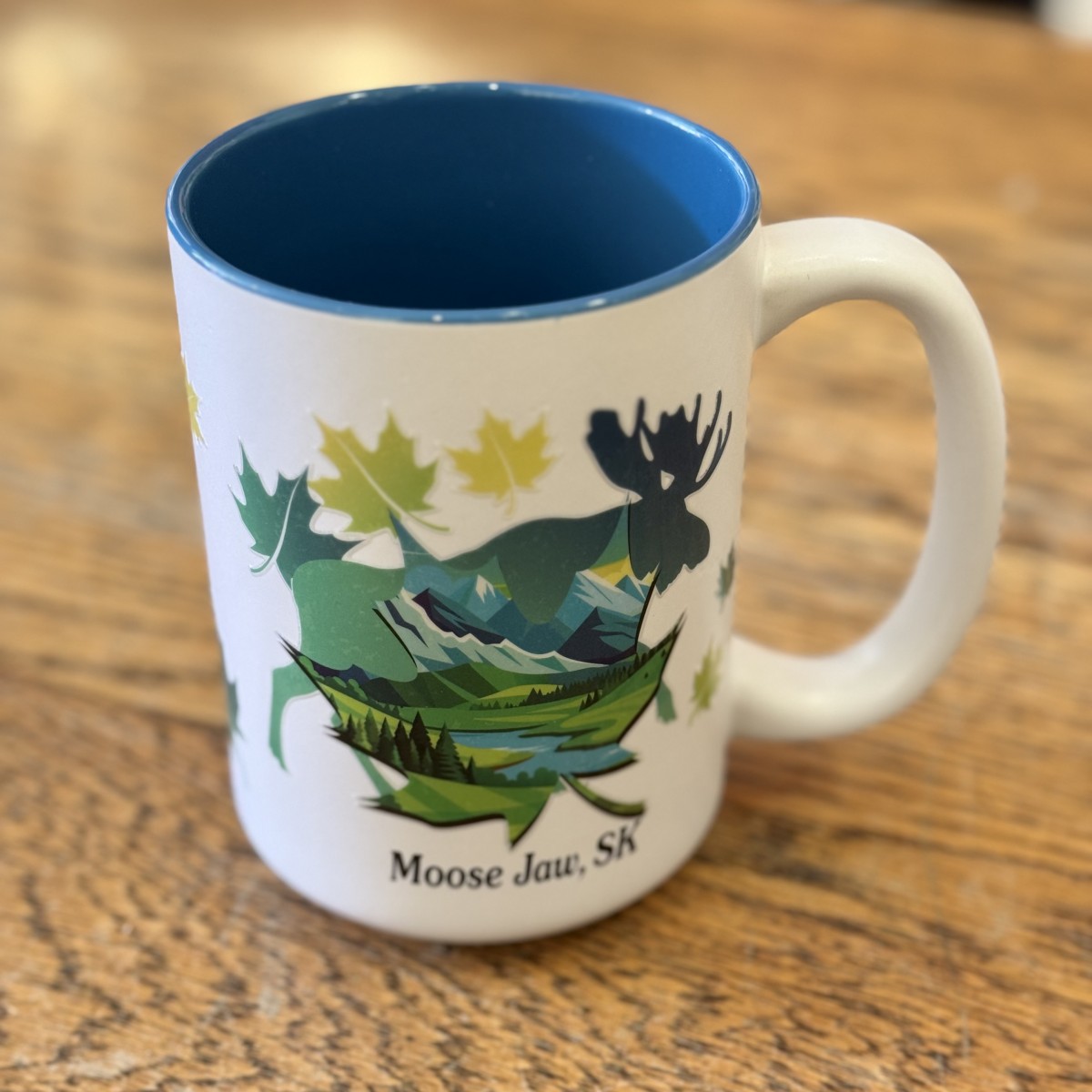 Moose Jaw Mug 15oz Leaflet Mug
