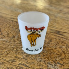 Moose Jaw Shot Glass Bottoms Up Moose