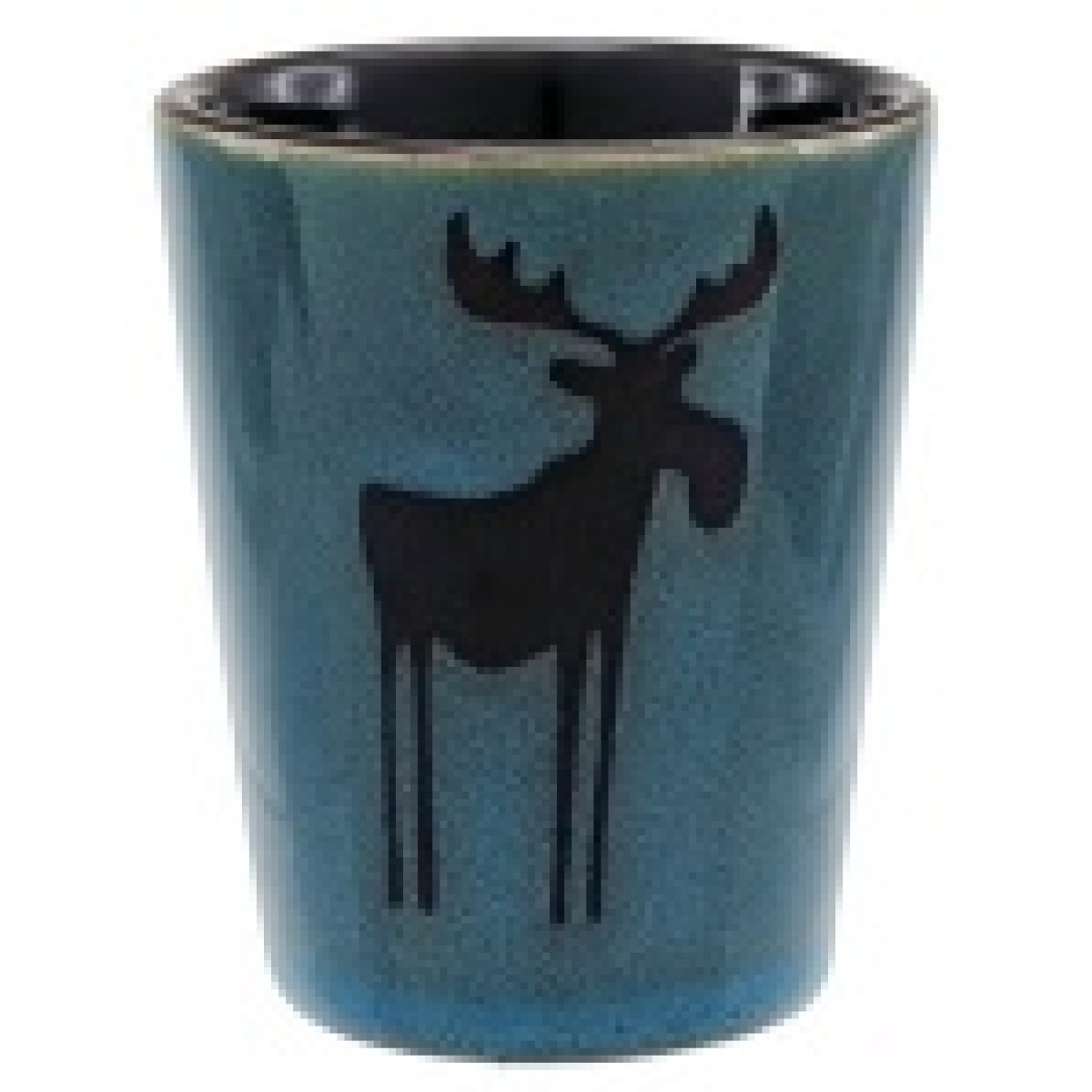Moose Jaw Shot Glass Blue Glazed