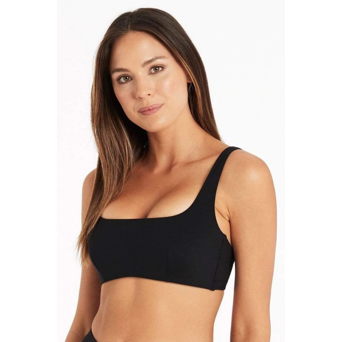 Sea Level - Dark Romance Square Neck Top - Black