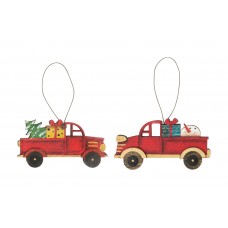 CS Christmas Ornament - Asst Red Truck CS65060