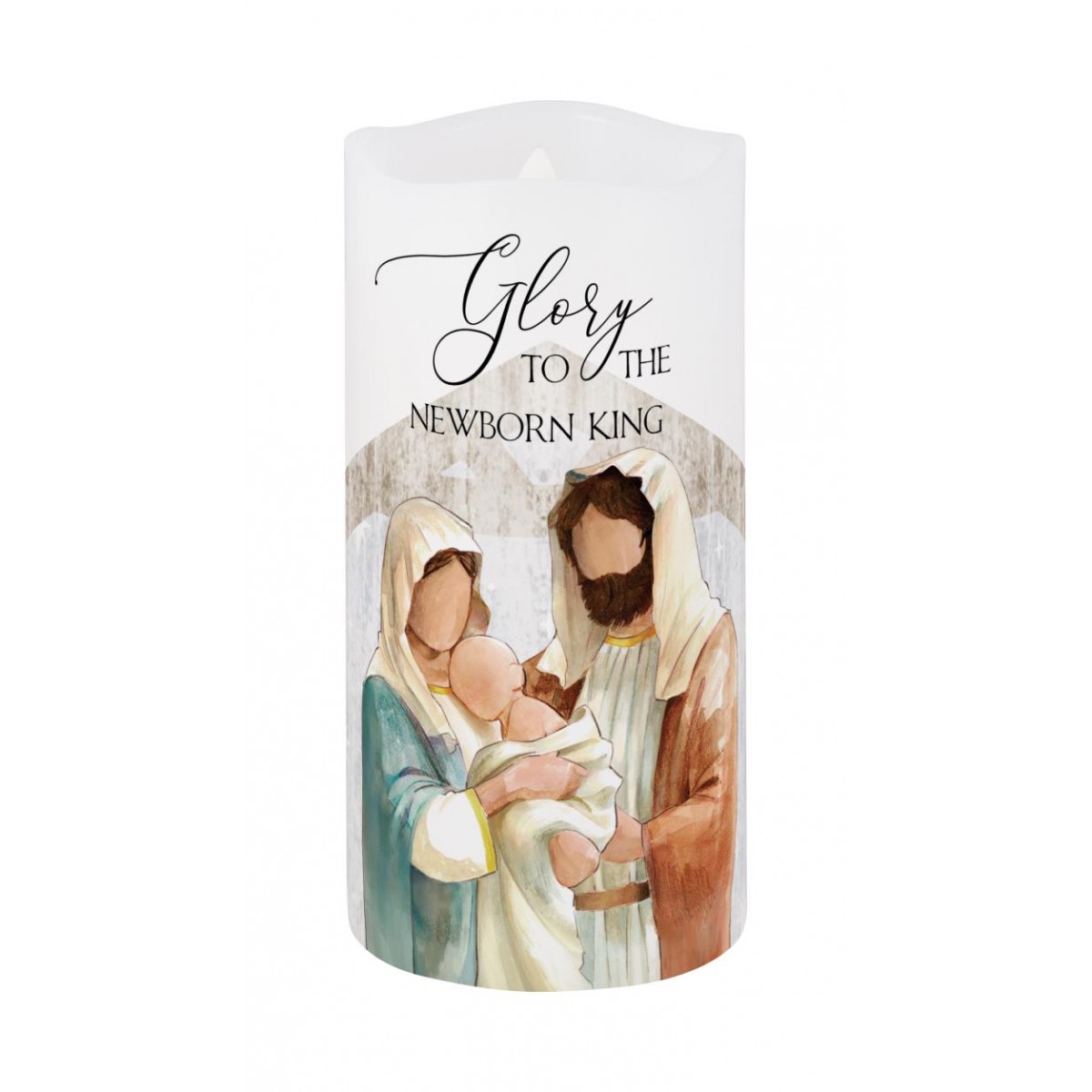 CS Christmas Candle 6x3 - Newborn King