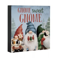 CS Square Sitter - Gnome Sweet Gnome