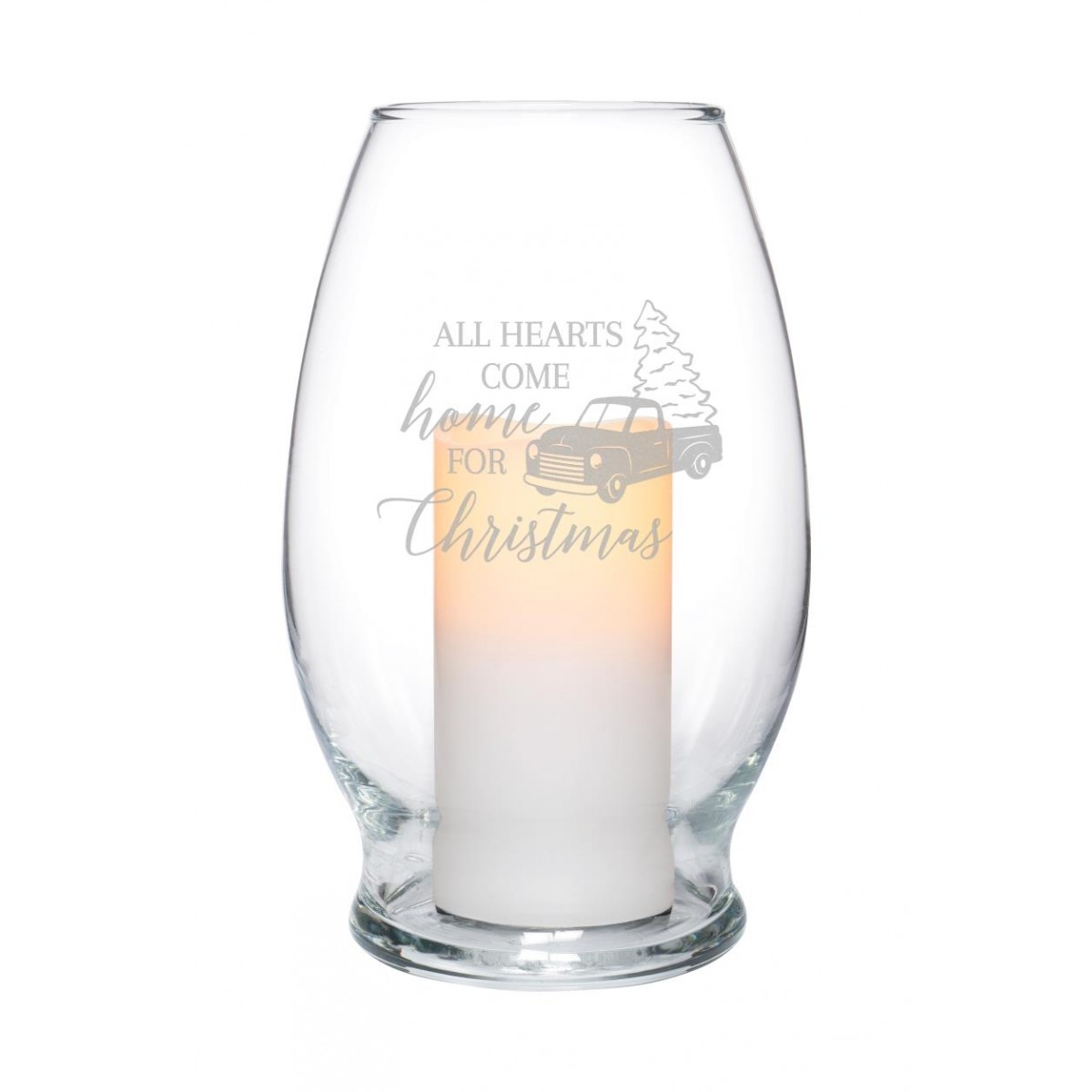 CS Hurricane Candle - Home For Christmas