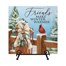 CS Easel Plaque - Friends Winter Warmer