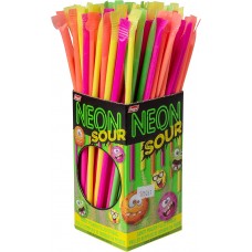 Regal Neon Sour Powder Filled Candy Straws