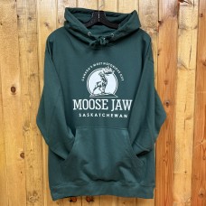 Moose Jaw Hoodie Canada's Most Notorious City Official Alpine Green