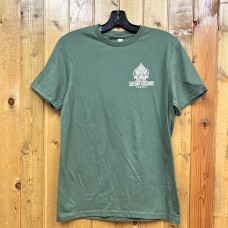 Saskatchewan Wheat T-Shirt Left Chest Military Green