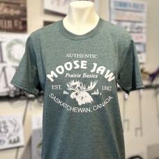 Moose Jaw Prairie Basics T-Shirt Heather Forest Green Unisex