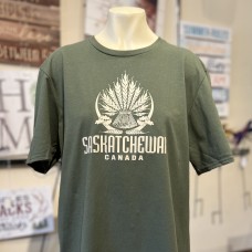 Saskatchewan Wheat T-Shirt Military Green