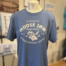Moose Jaw Prairie Basics T-Shirt Heather Indigo Unisex