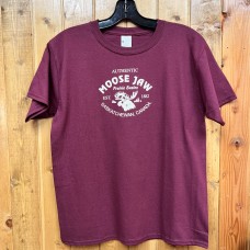 Moose Jaw Prairie Basics Youth T-Shirt Maroon