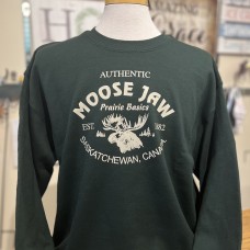 Moose Jaw Prairie Basics Crewneck Sweatshirt Forest
