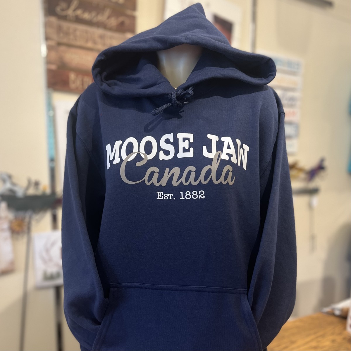 Moose Jaw Est 1882 Hoodie Navy