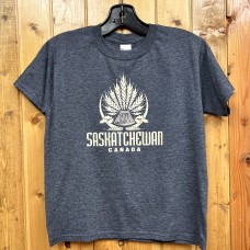 Saskatchewan Wheat T-Shirt Youth Heather Navy