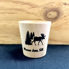 Moose Jaw Shot Glass Wood