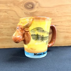 Moose Jaw Mug 3D Hand Painted Moose