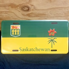 Saskatchewan License Plate 12x6  Provincial Flag